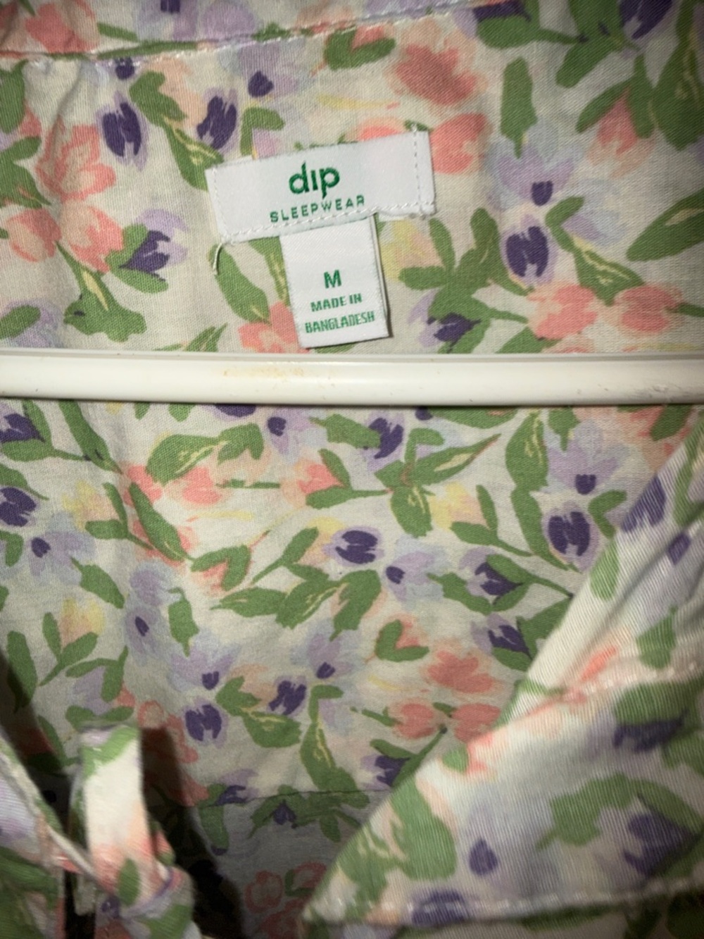 Floral Ruffle Women's Sleep pjs Pastel Pink, Lavender & Green